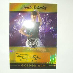Noah Schultz 2024 Leaf Press Pass Premium Baseball Card 2/5 Autograph Golden Arm